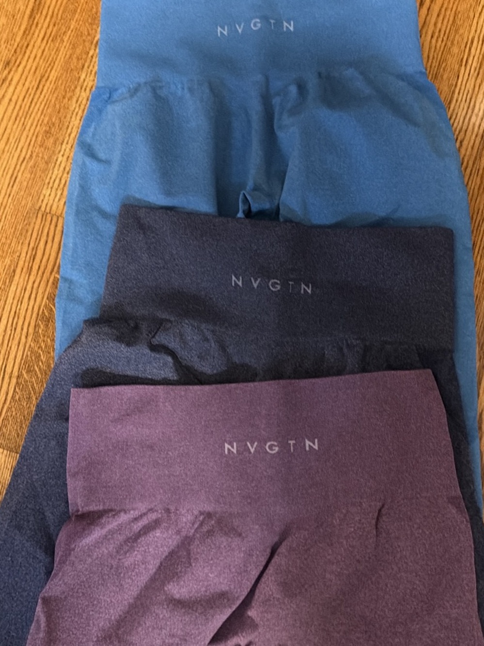 NVGTN Kids Seamless Leggings - Blue, Navy, Plum